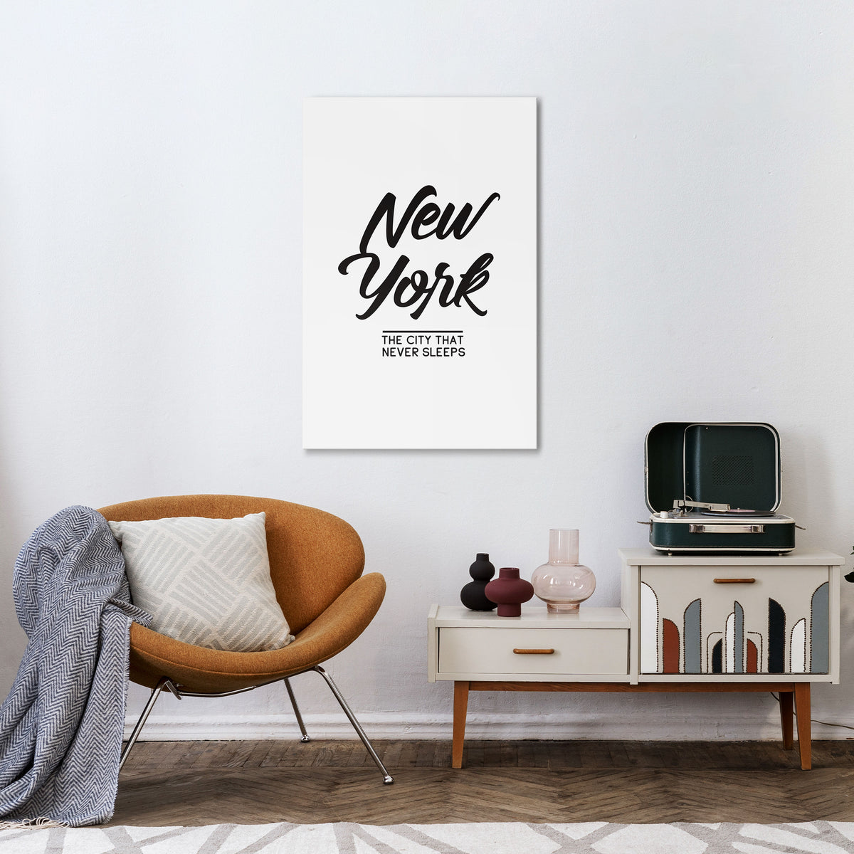 AWAKE IN NYC Quadro em tela vertical