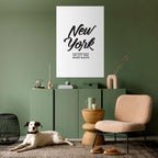 AWAKE IN NYC Poster Vertical Autocolante