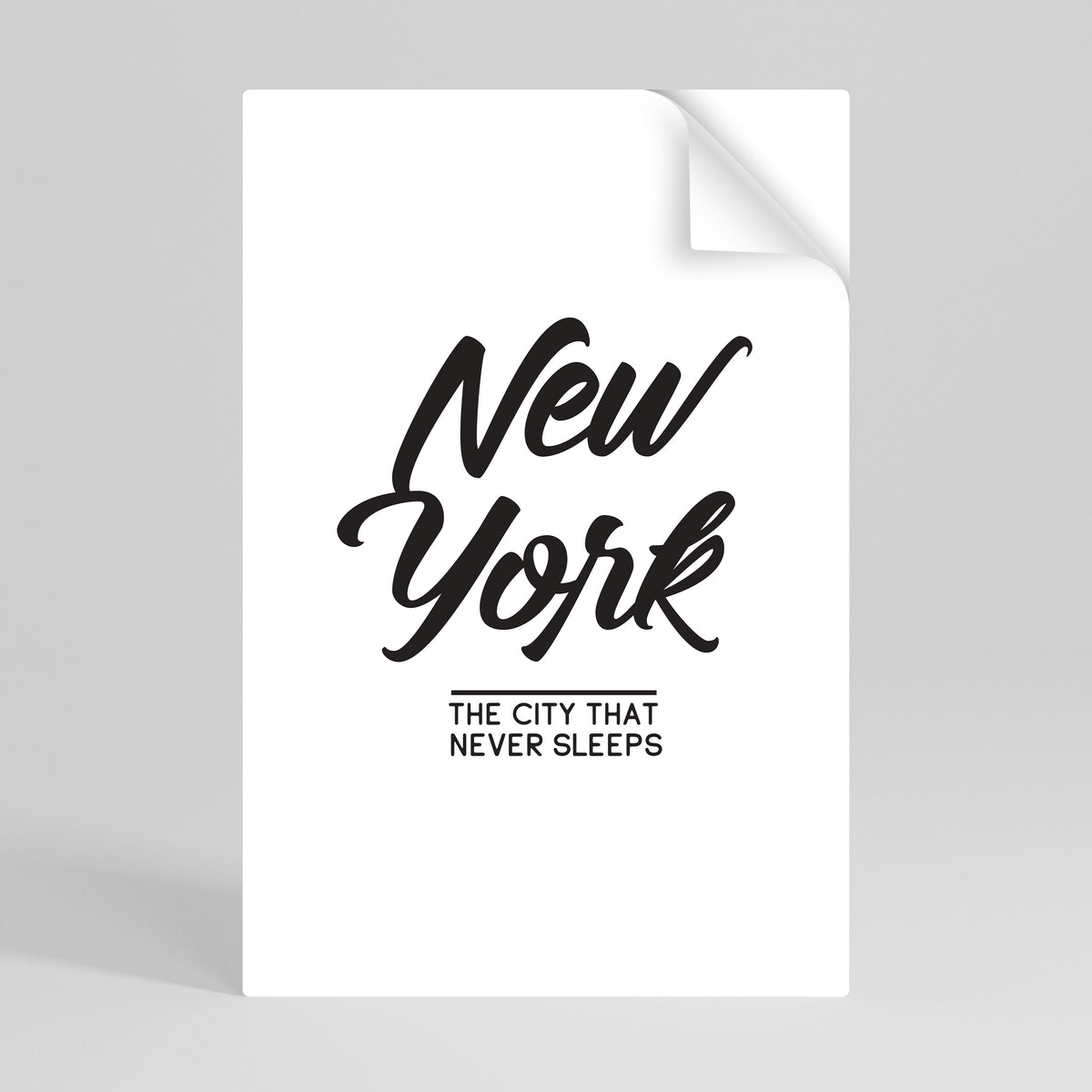 AWAKE IN NYC Póster Autocolante Vertical