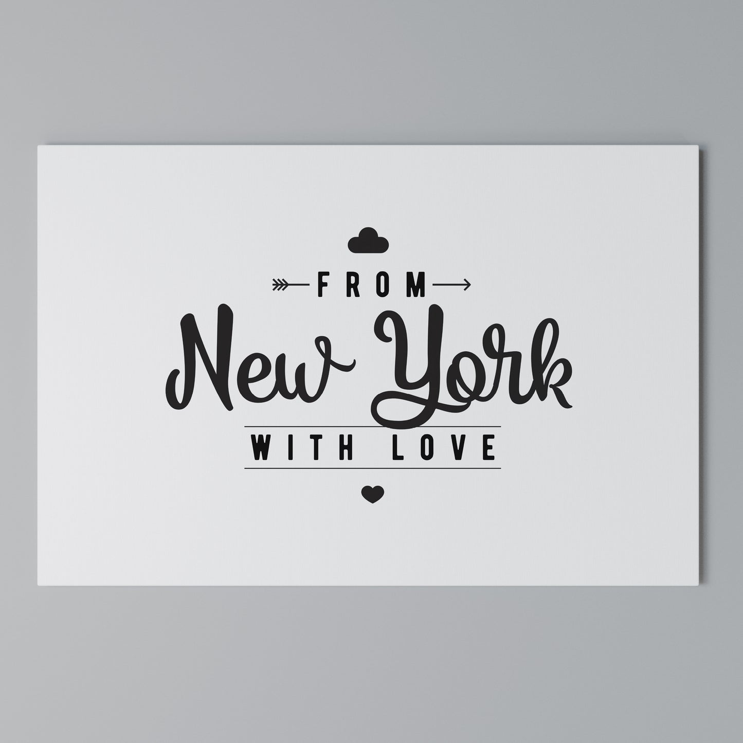 NEW YORK HEARTBEAT Horizontal Canvas Print