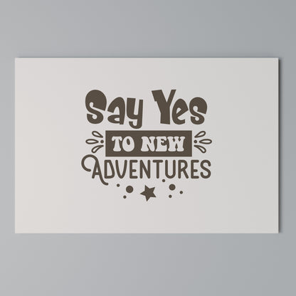 ADVENTURE AWAITS YOU Horizontal Canvas Print