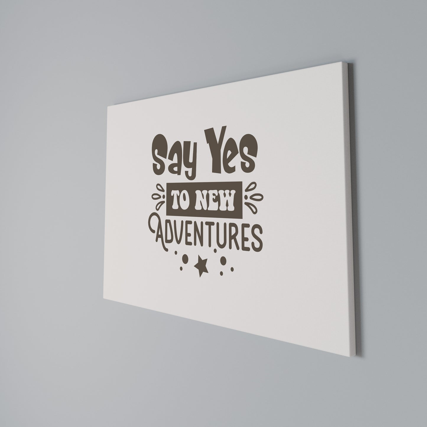 ADVENTURE AWAITS YOU Horizontal Canvas Print