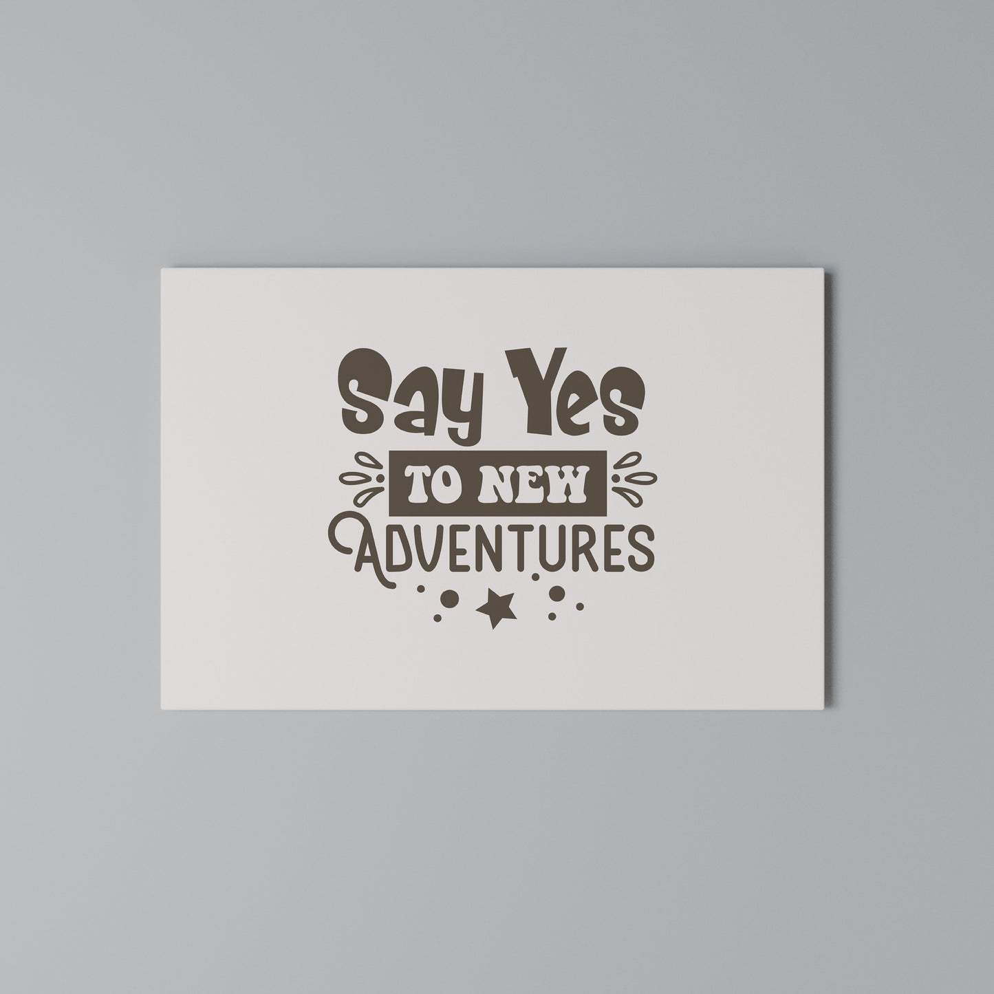 ADVENTURE AWAITS YOU Horizontal Canvas Print