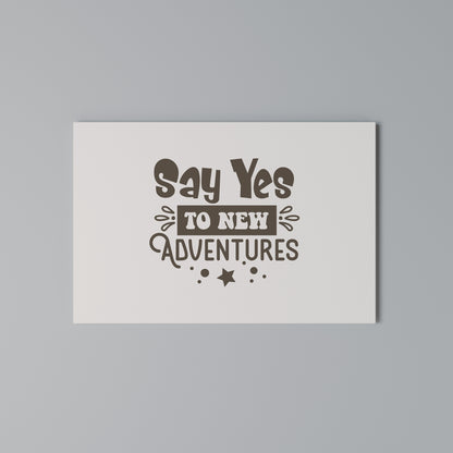 ADVENTURE AWAITS YOU Horizontal Canvas Print