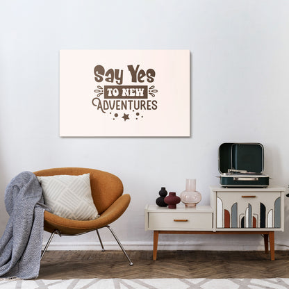 ADVENTURE AWAITS YOU Horizontal Canvas Print