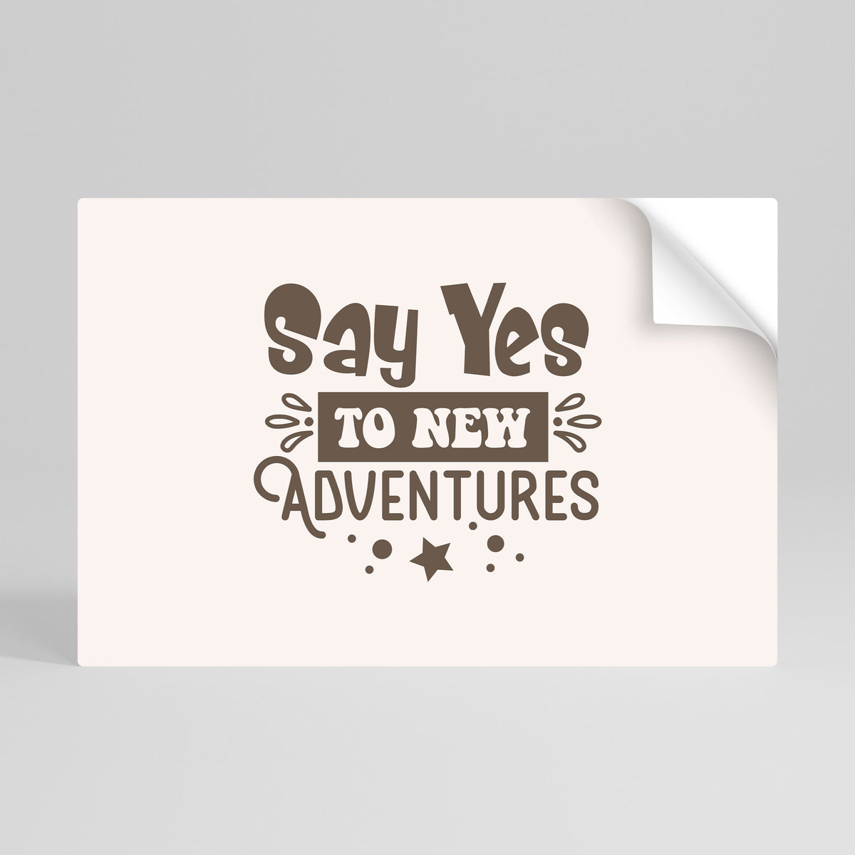 ADVENTURE AWAITS YOU Póster Autocolante Horizontal