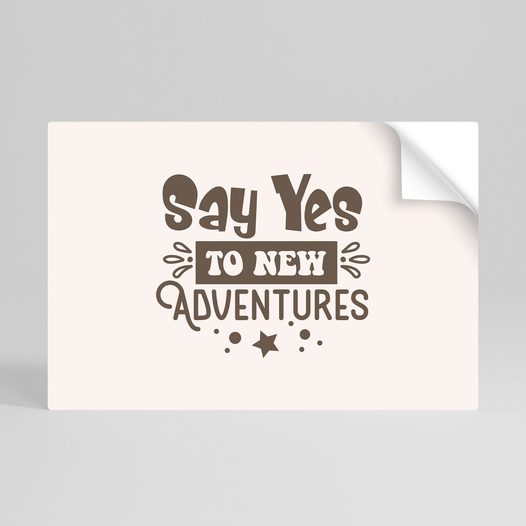 ADVENTURE AWAITS YOU Peel and Stick Horizontal Poster