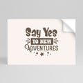 ADVENTURE AWAITS YOU Peel and Stick Horizontal Poster