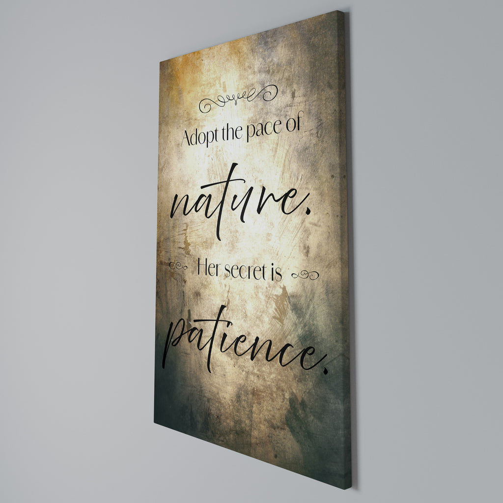 HARMONY WITH NATURE Quadro em tela vertical