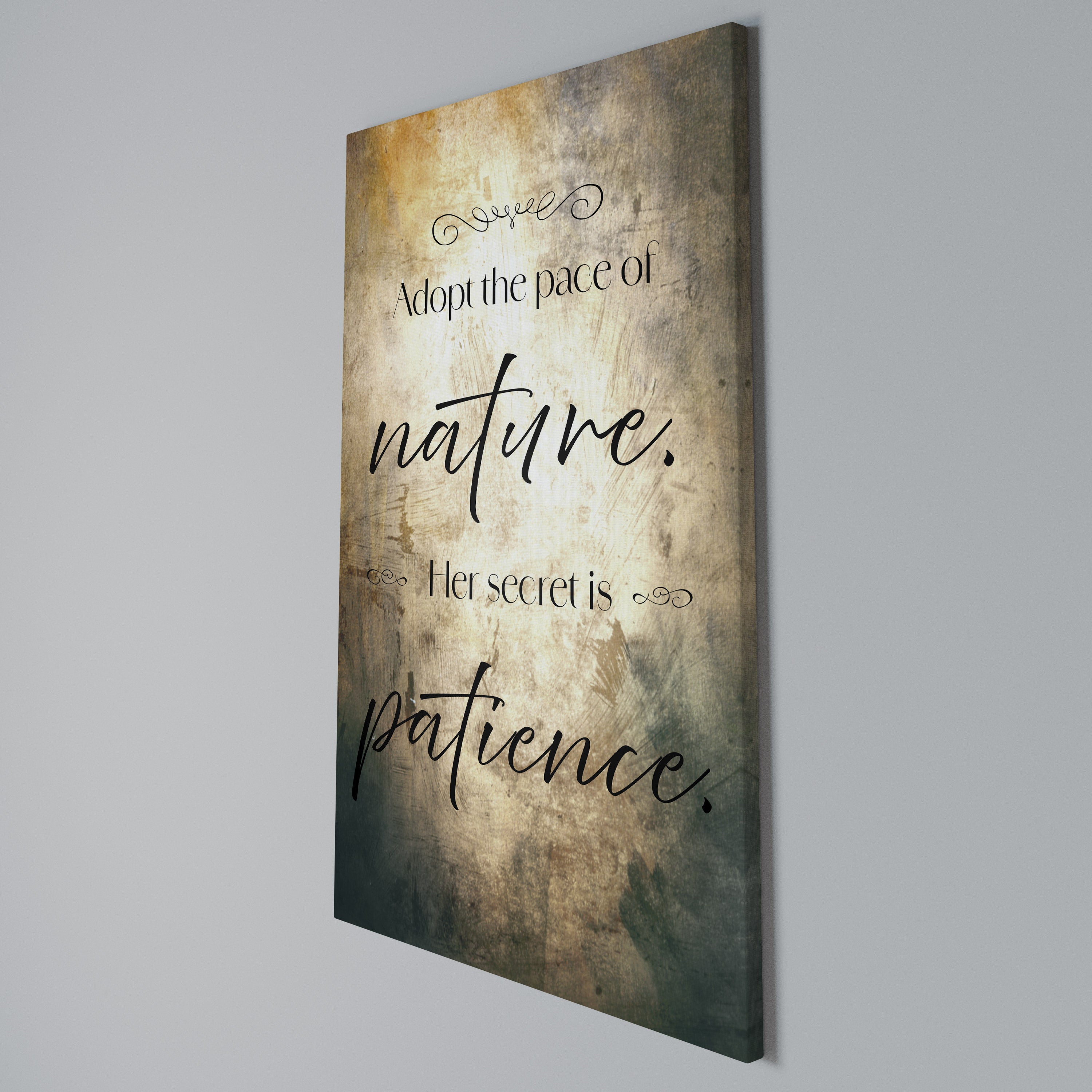 HARMONY WITH NATURE Quadro em tela vertical