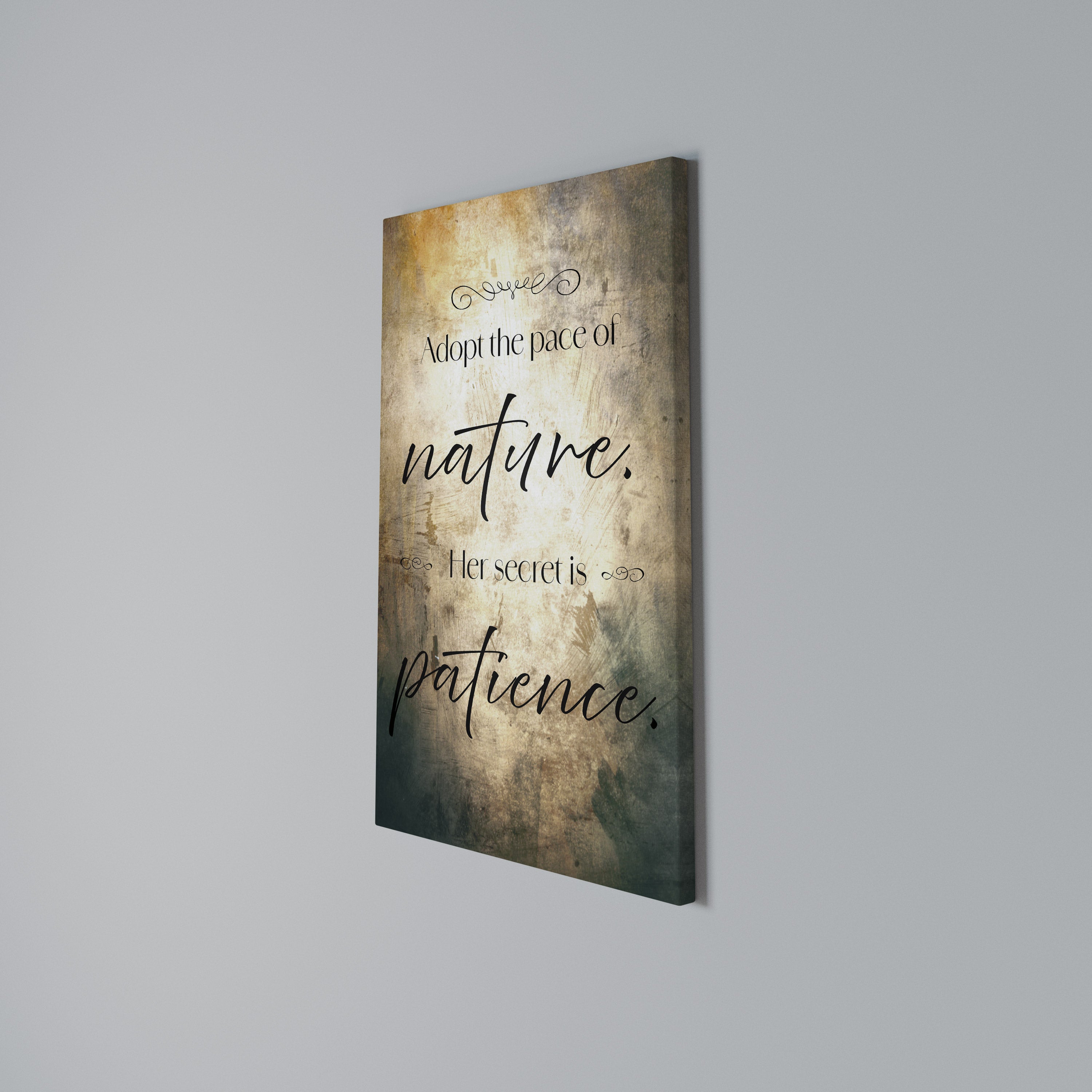 HARMONY WITH NATURE Quadro em tela vertical