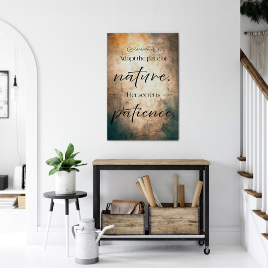 HARMONY WITH NATURE Quadro em tela vertical
