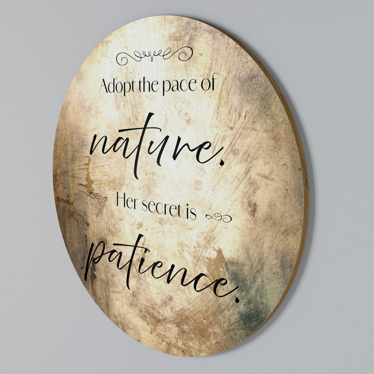 HARMONY WITH NATURE Arte de Parede Redonda
