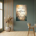 HARMONY WITH NATURE Peel and Stick Vertical Poster