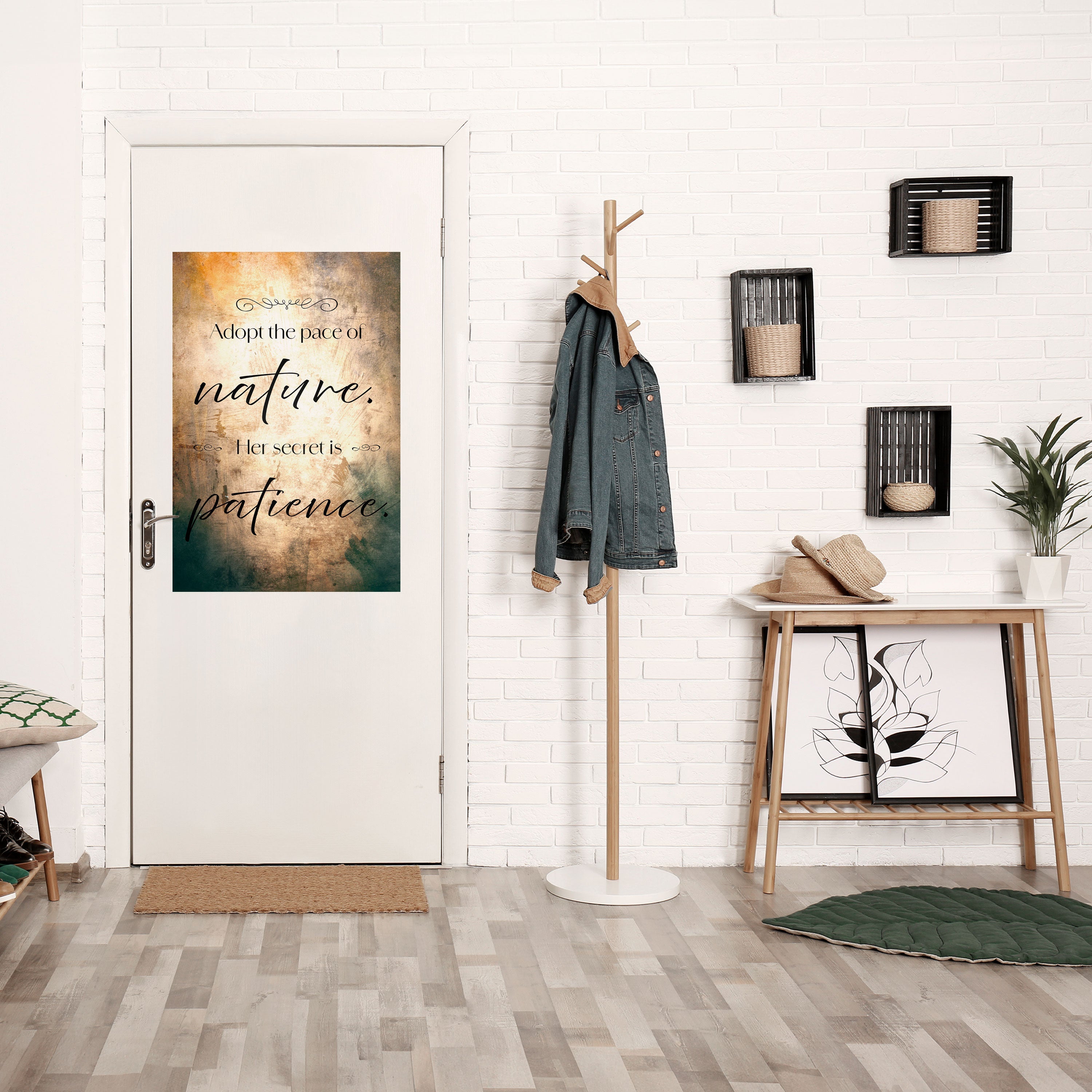 HARMONY WITH NATURE Peel and Stick Vertical Poster