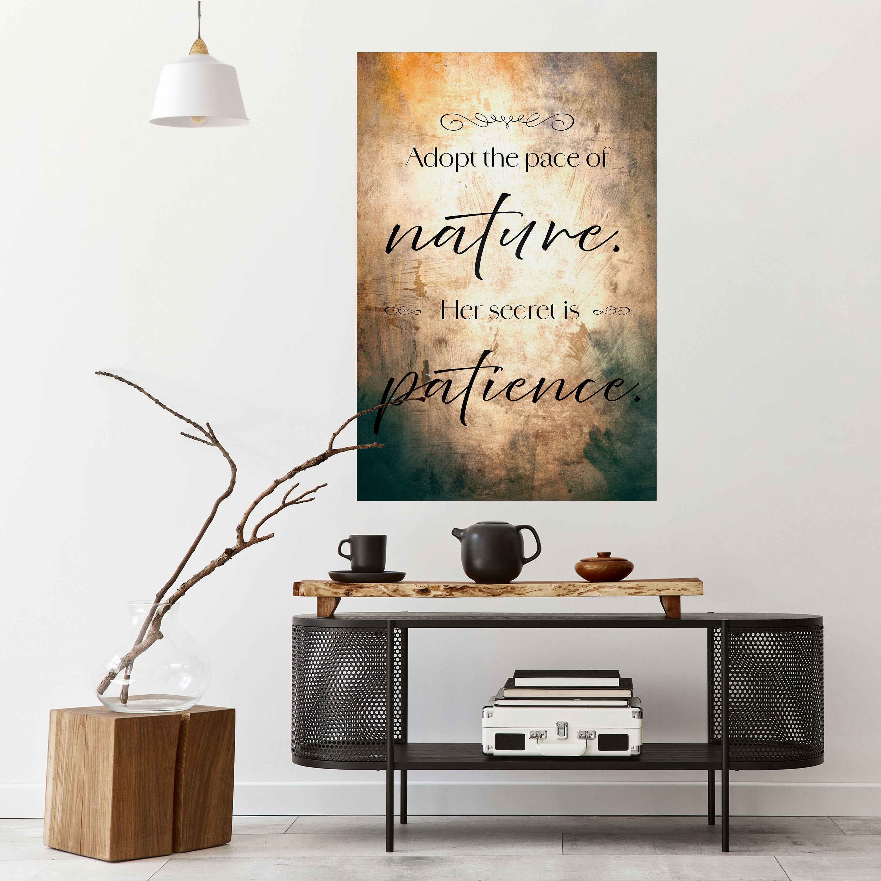 HARMONY WITH NATURE Poster Vertical Autocolante