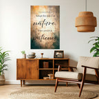 HARMONY WITH NATURE Peel and Stick Vertical Poster