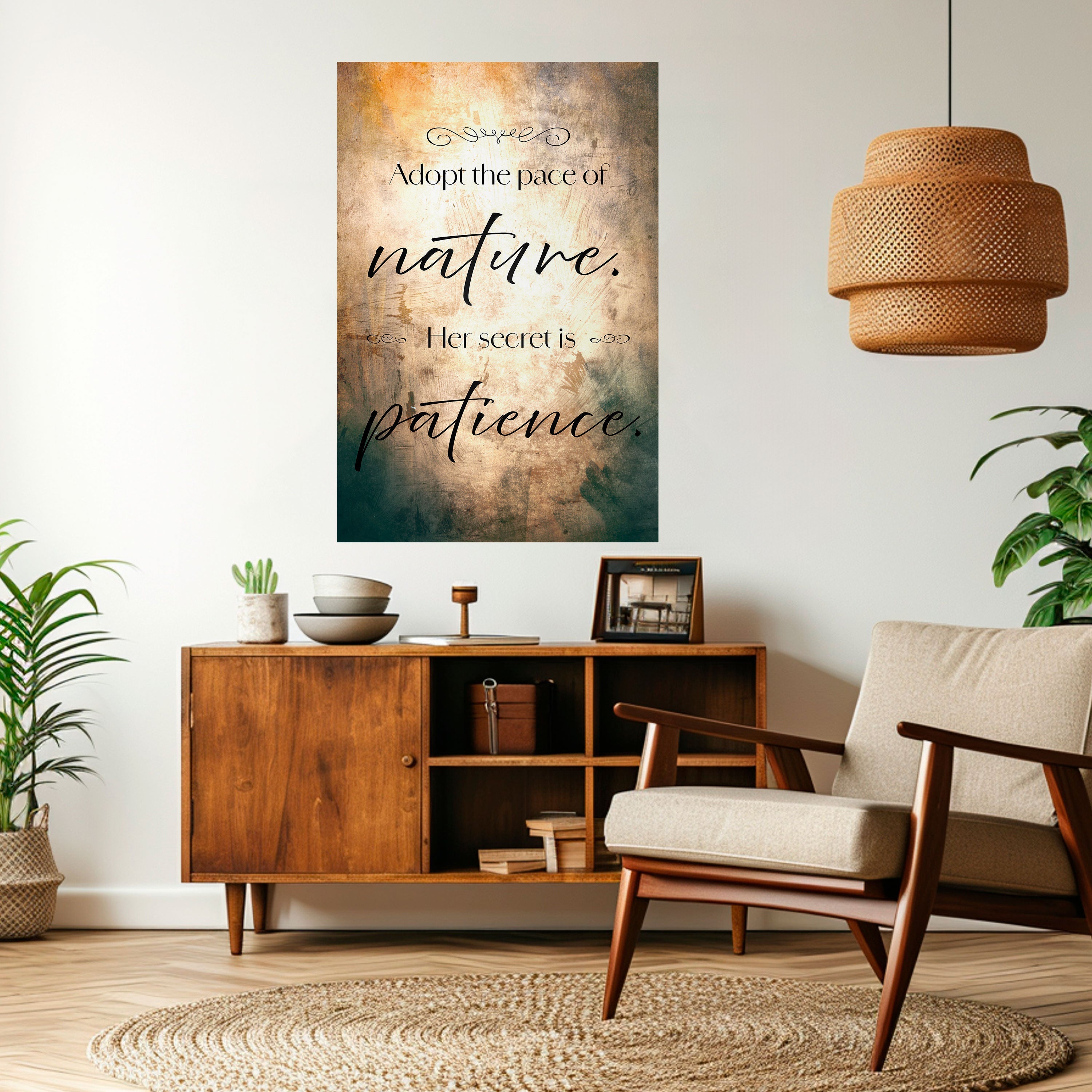 HARMONY WITH NATURE Poster Vertical Autocolante