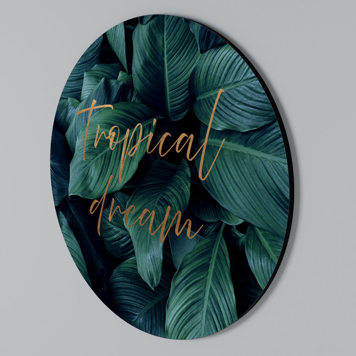 TROPICAL BLISS Arte de Parede Redonda