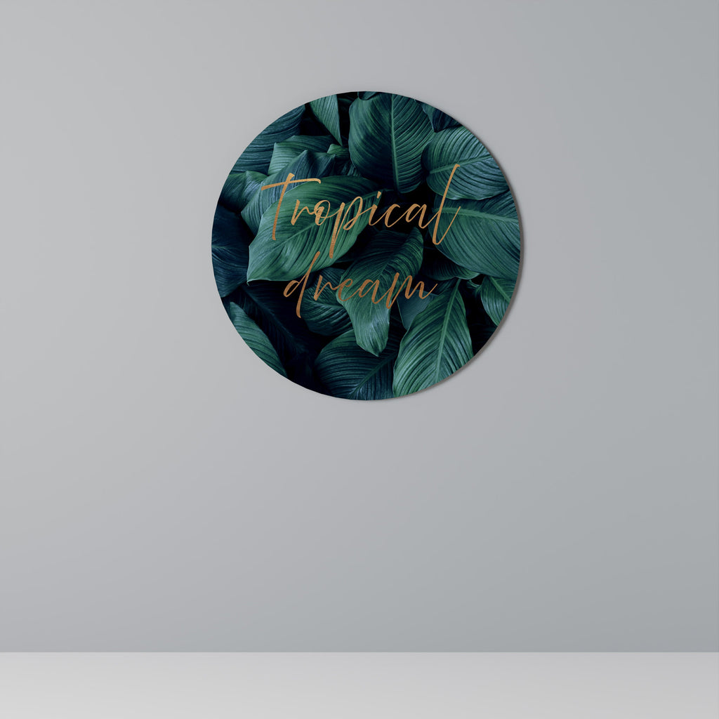 TROPICAL BLISS Round Wall Art
