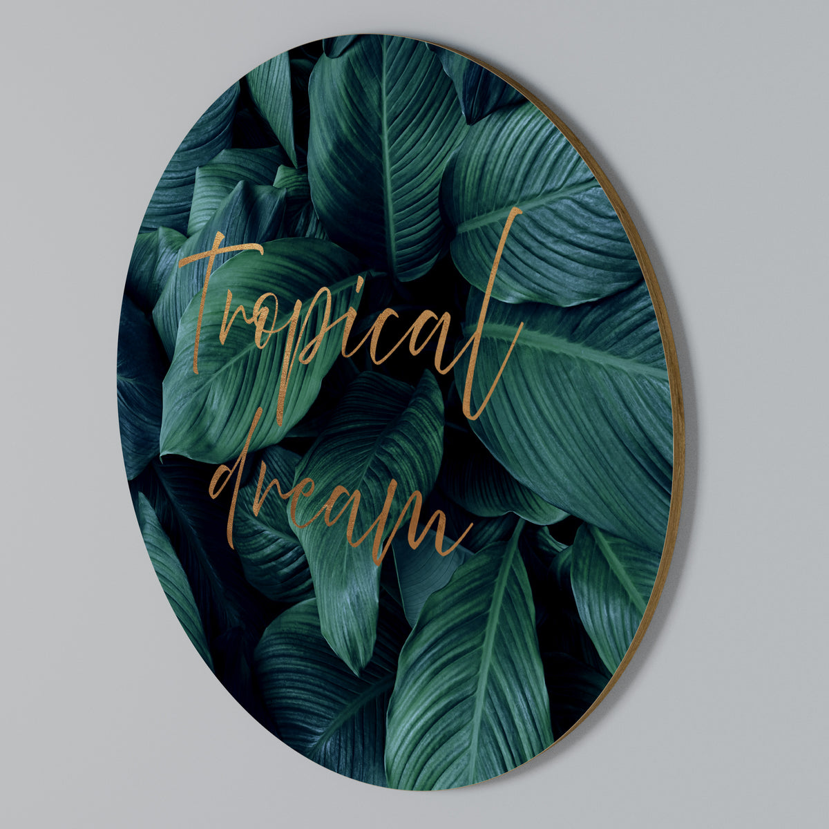 TROPICAL BLISS Arte de Parede Redonda