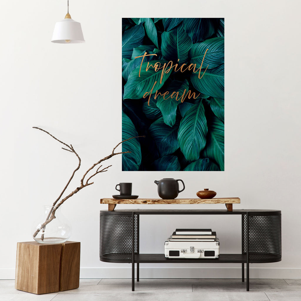 TROPICAL BLISS Peel and Stick Vertical Poster