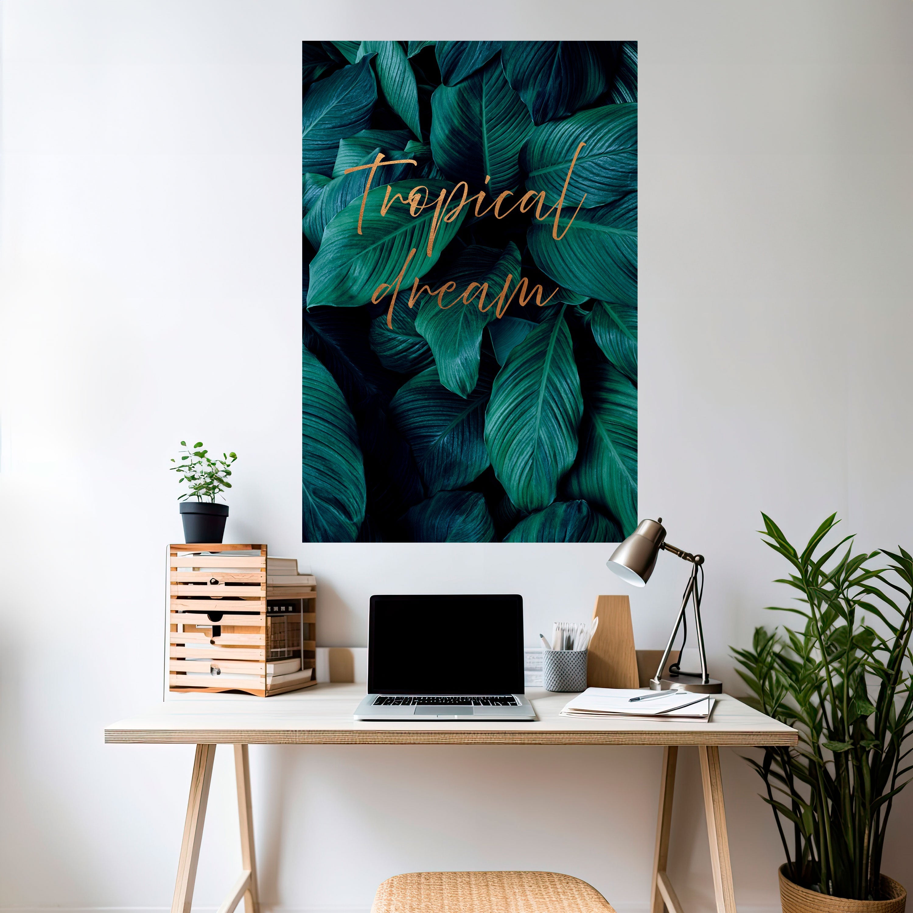 TROPICAL BLISS Peel and Stick Vertical Poster