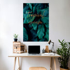 TROPICAL BLISS Peel and Stick Vertical Poster