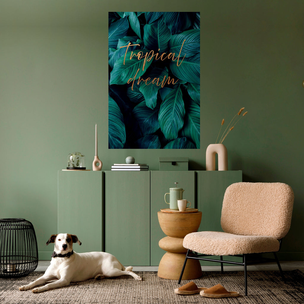 TROPICAL BLISS Peel and Stick Vertical Poster