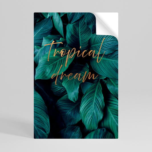 TROPICAL BLISS Póster Autocolante Vertical