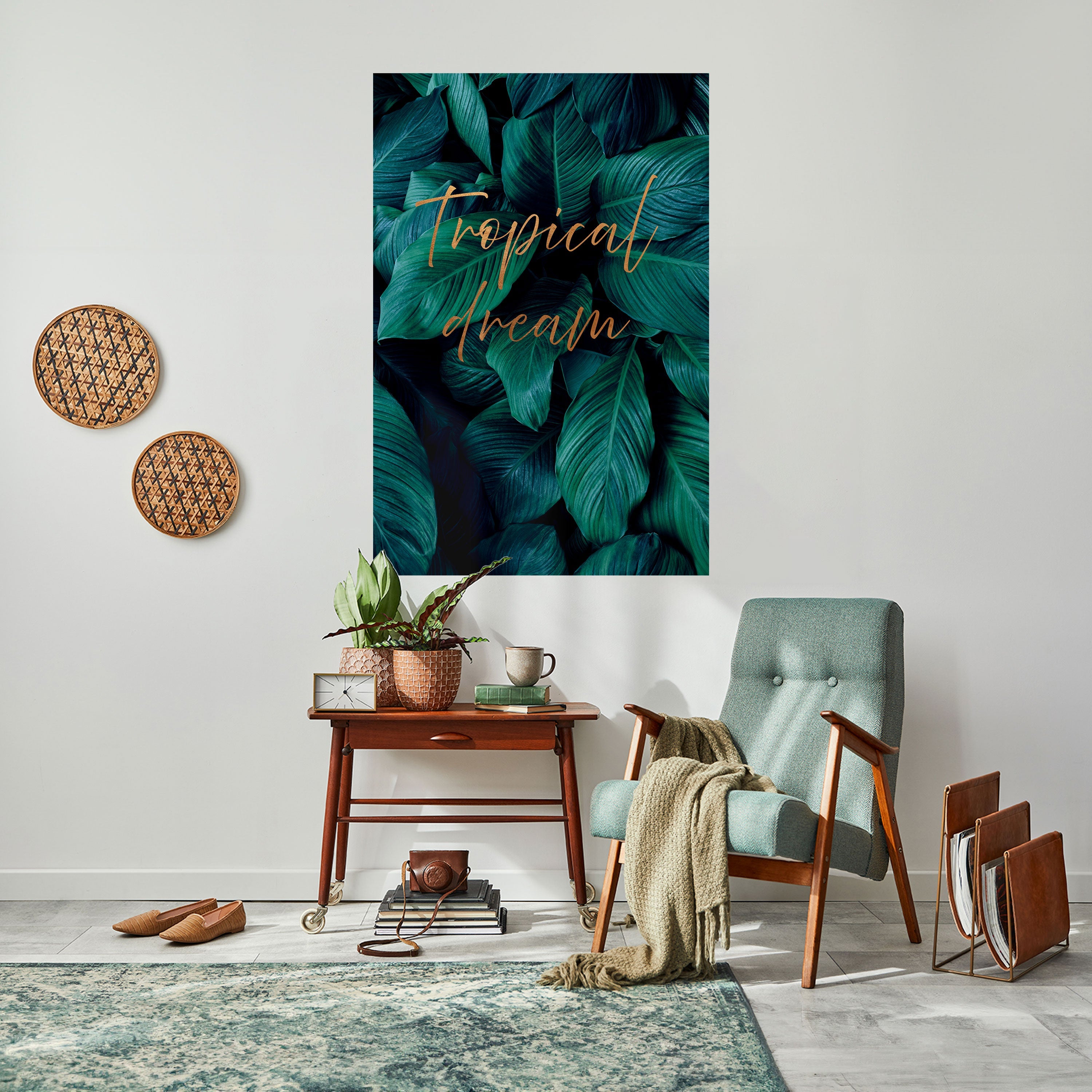 TROPICAL BLISS Poster Vertical Autocolante