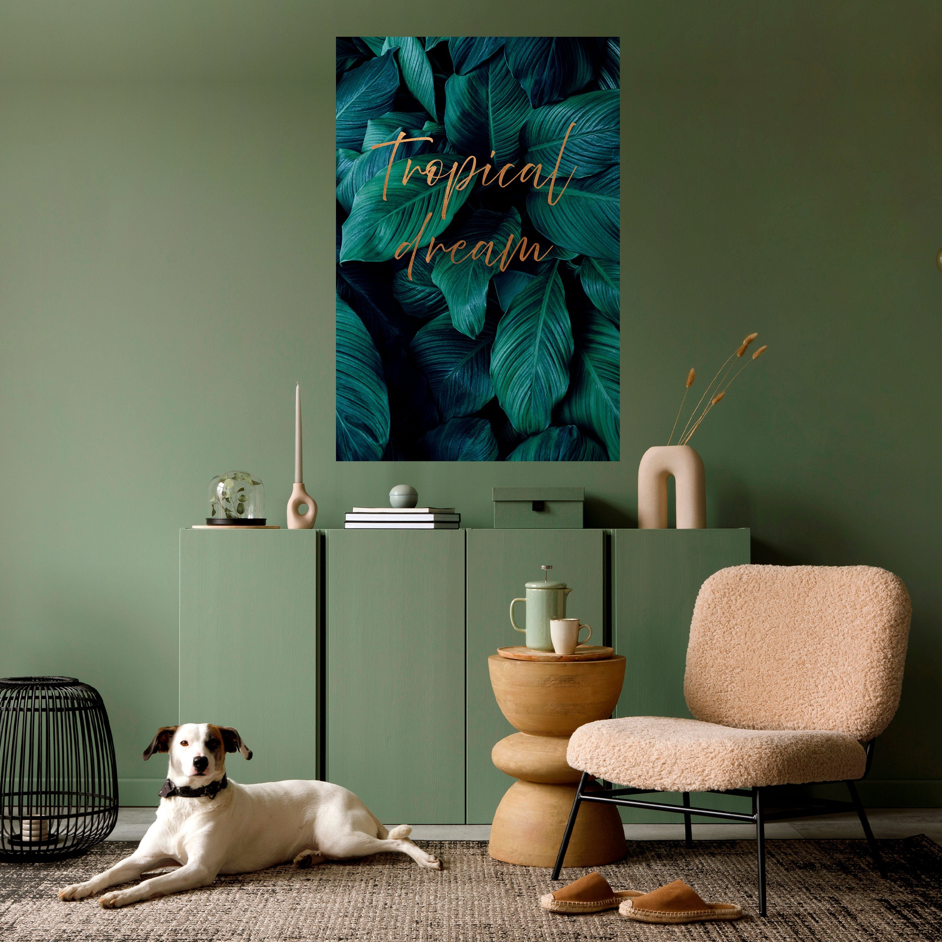 TROPICAL BLISS Peel and Stick Vertical Poster