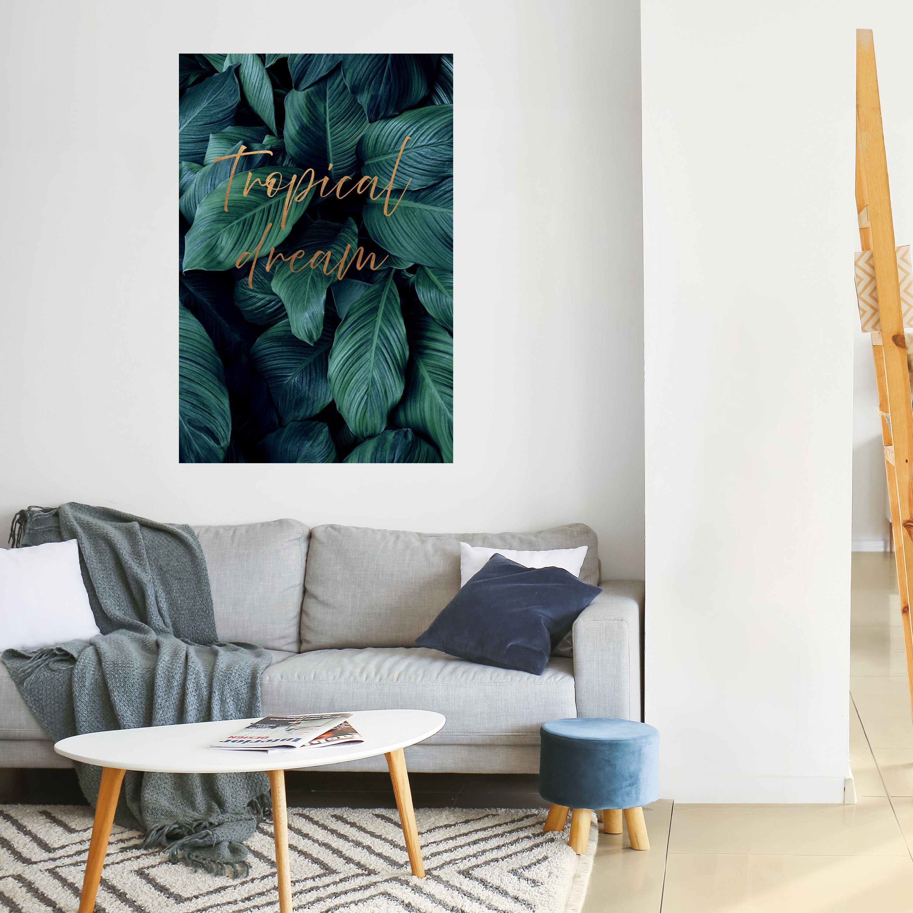 TROPICAL BLISS Peel and Stick Vertical Poster