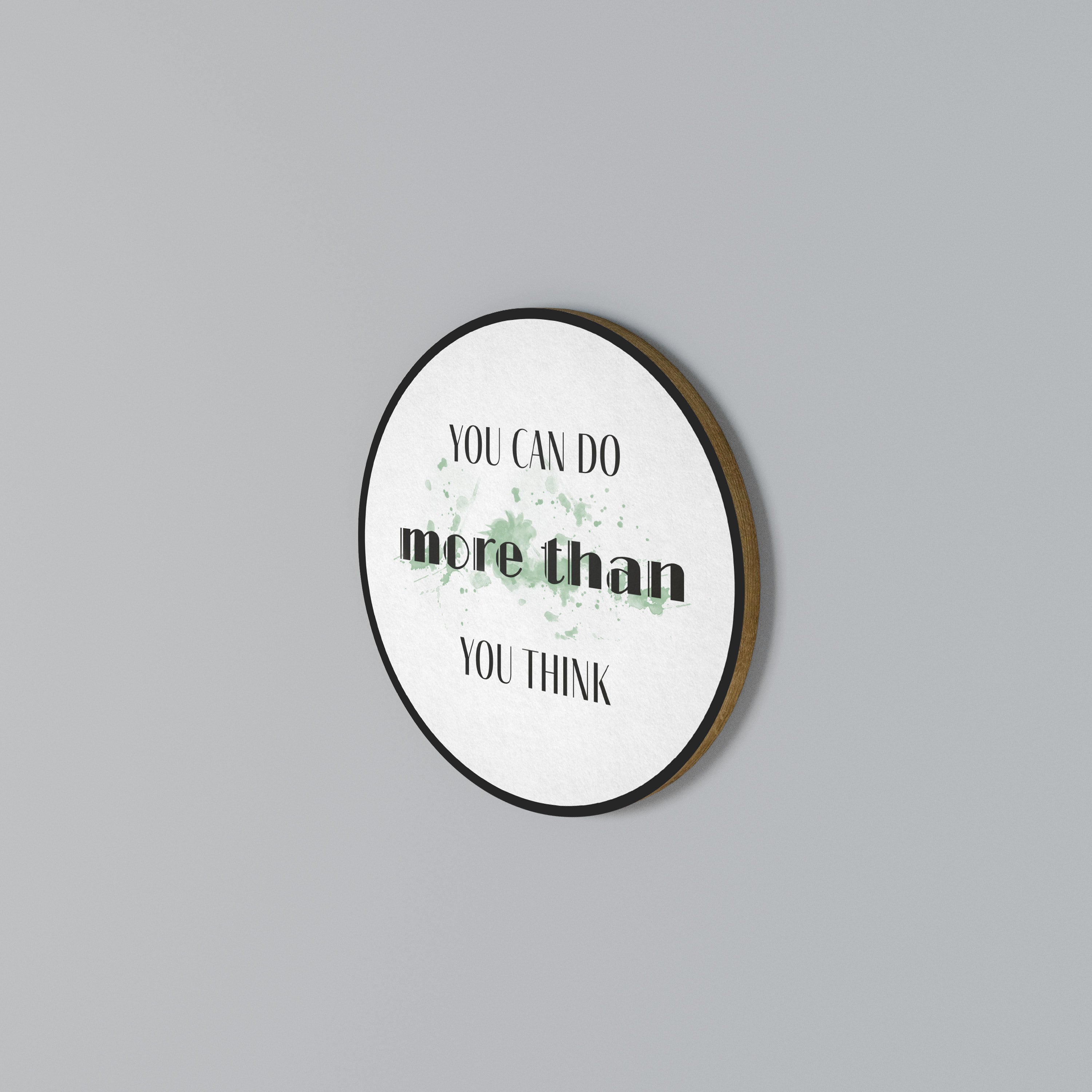 BELIEVE AND ACHIEVE Round Wall Art