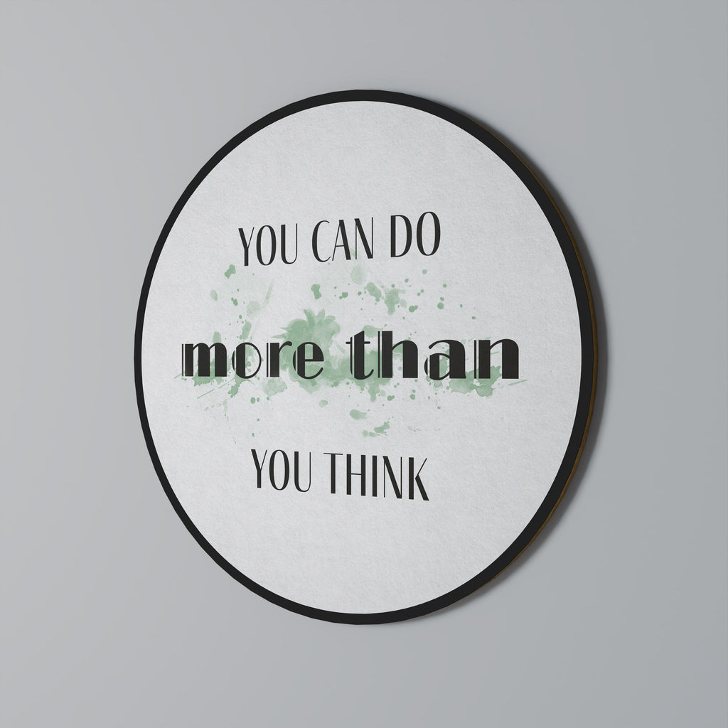 BELIEVE AND ACHIEVE Round Wall Art