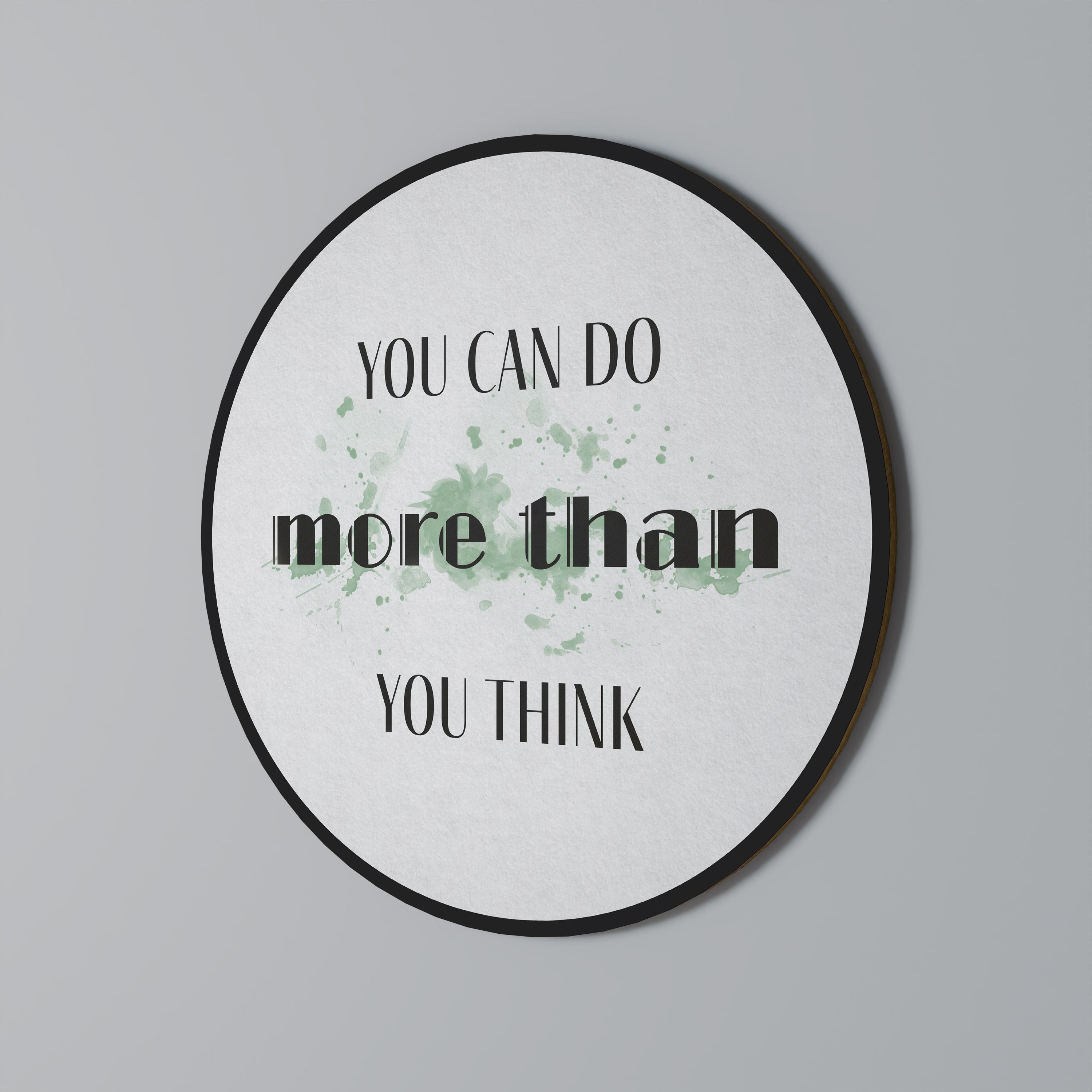 BELIEVE AND ACHIEVE Round Wall Art