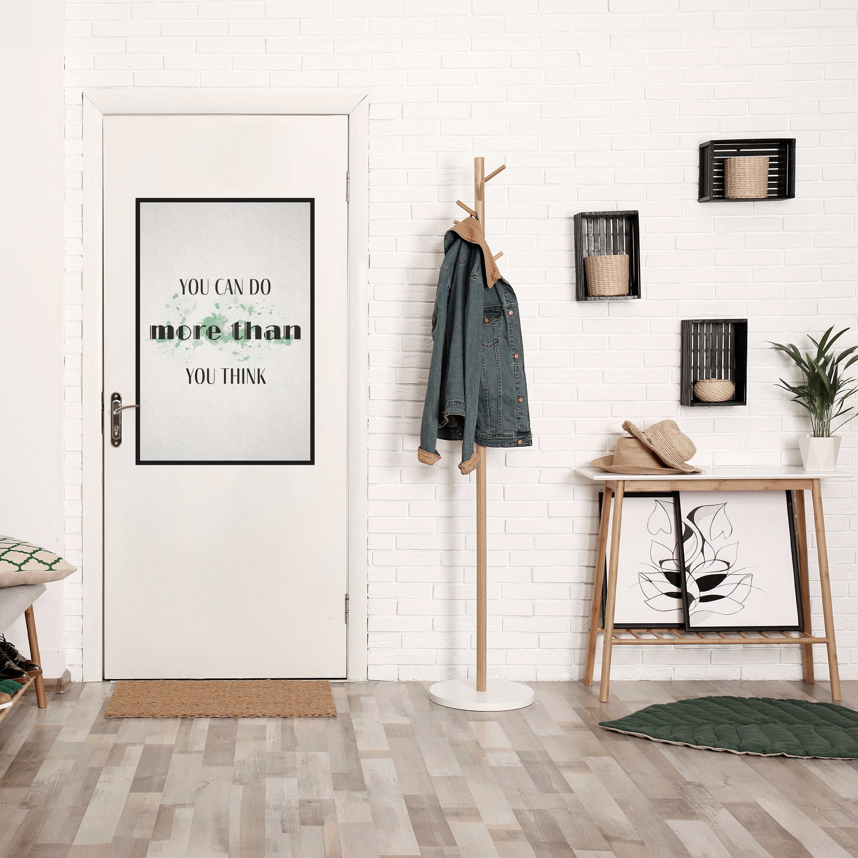 BELIEVE AND ACHIEVE Peel and Stick Vertical Poster