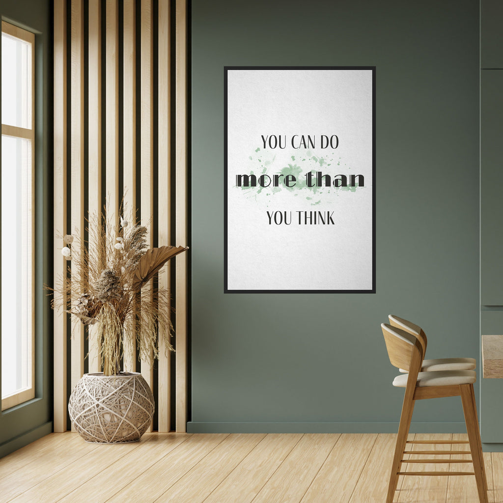 BELIEVE AND ACHIEVE Peel and Stick Vertical Poster