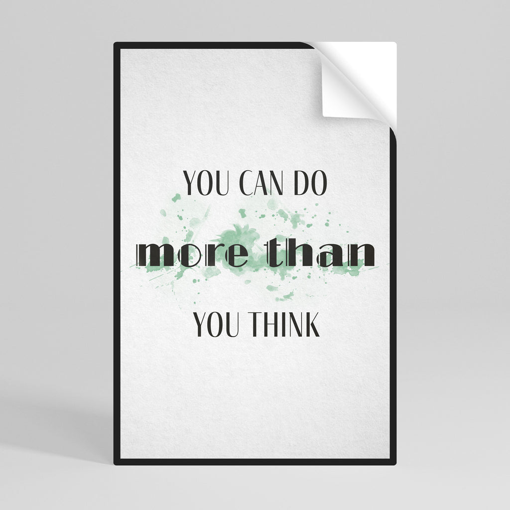 BELIEVE AND ACHIEVE Peel and Stick Vertical Poster