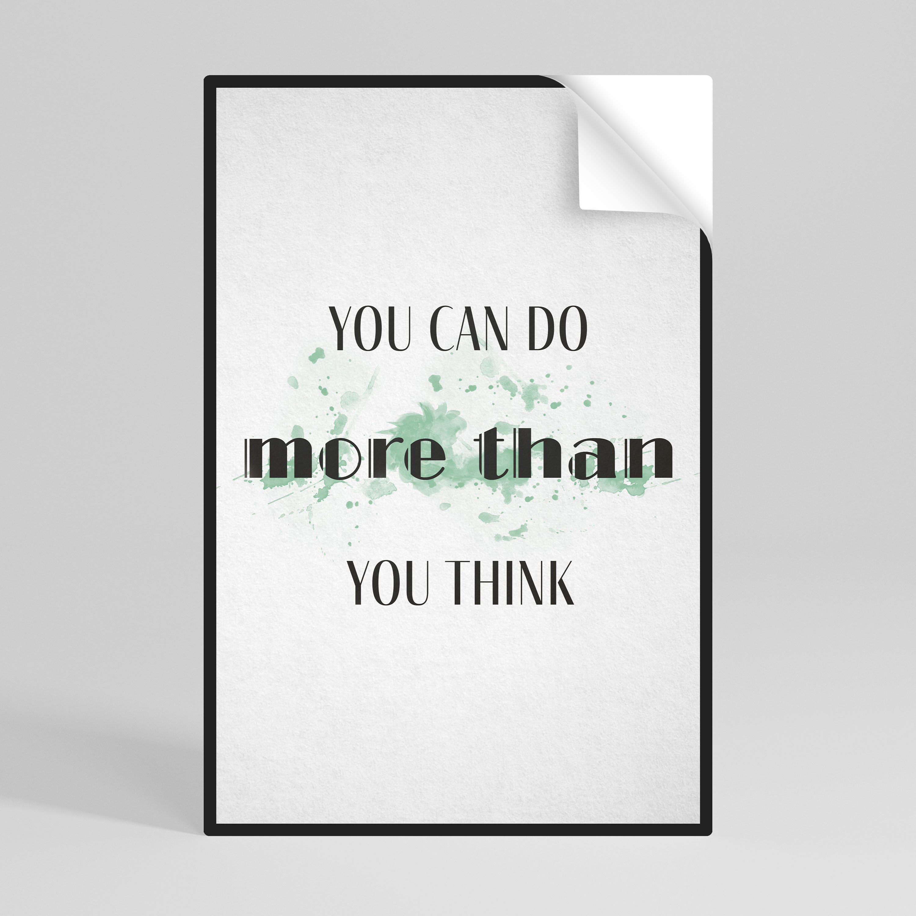 BELIEVE AND ACHIEVE Poster Vertical Autocolante