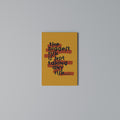 THE BIGGEST RISK Quadro em tela vertical