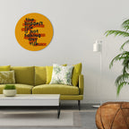 THE BIGGEST RISK Round Wall Art