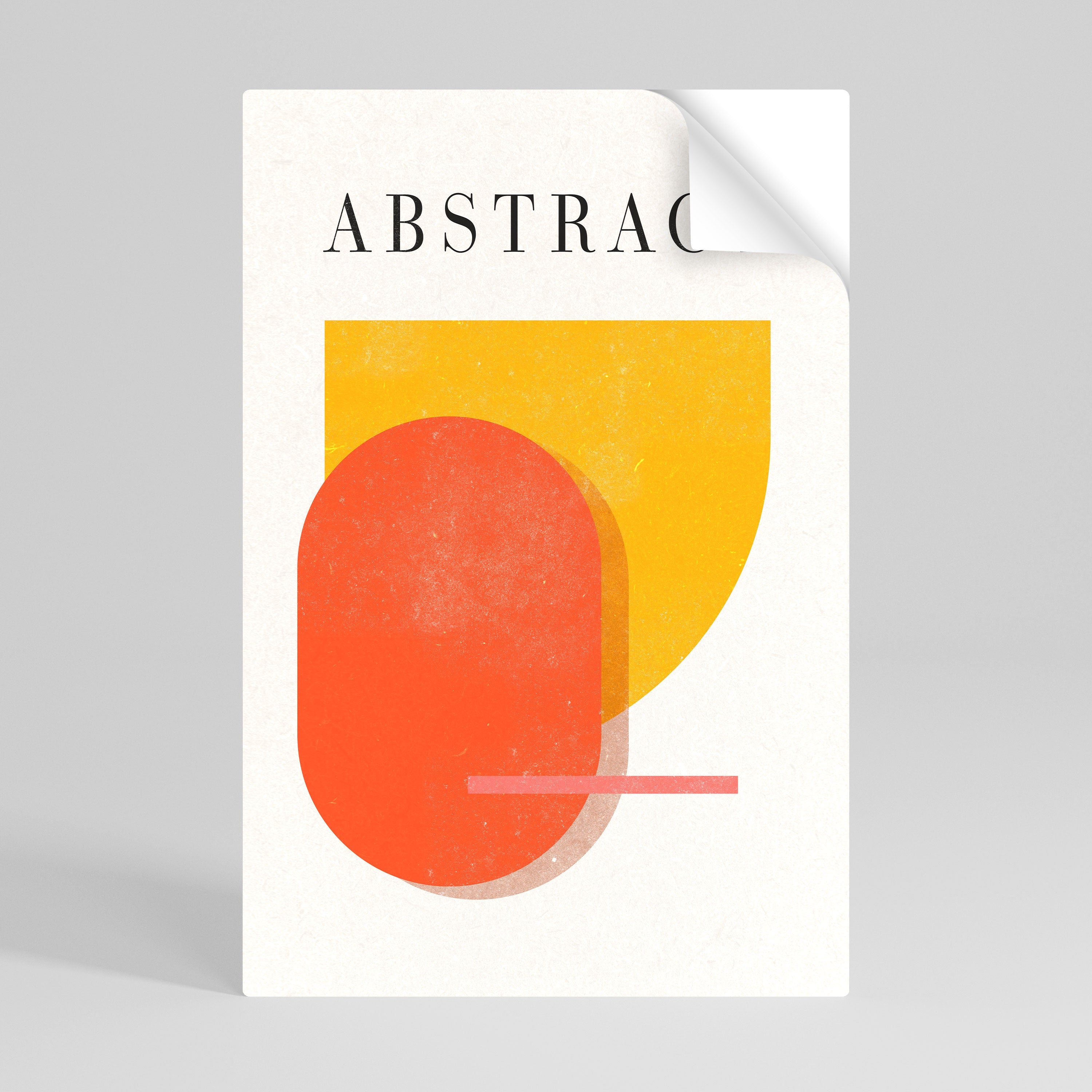 PLAYFUL COMPOSITION Poster Vertical Autocolante