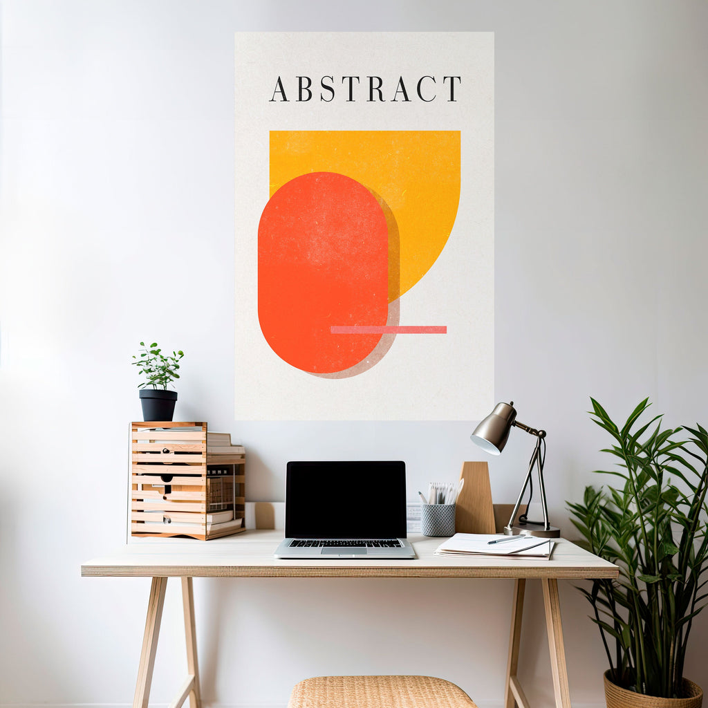 PLAYFUL COMPOSITION Poster Vertical Autocolante