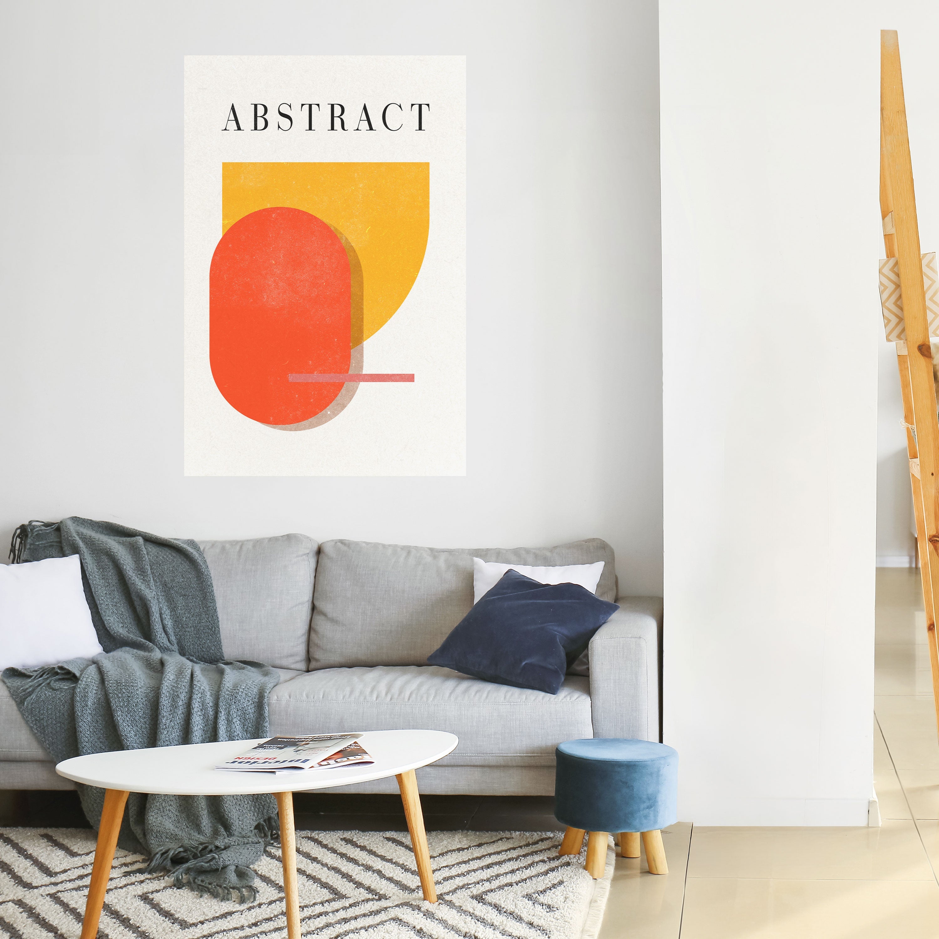 PLAYFUL COMPOSITION Poster Vertical Autocolante