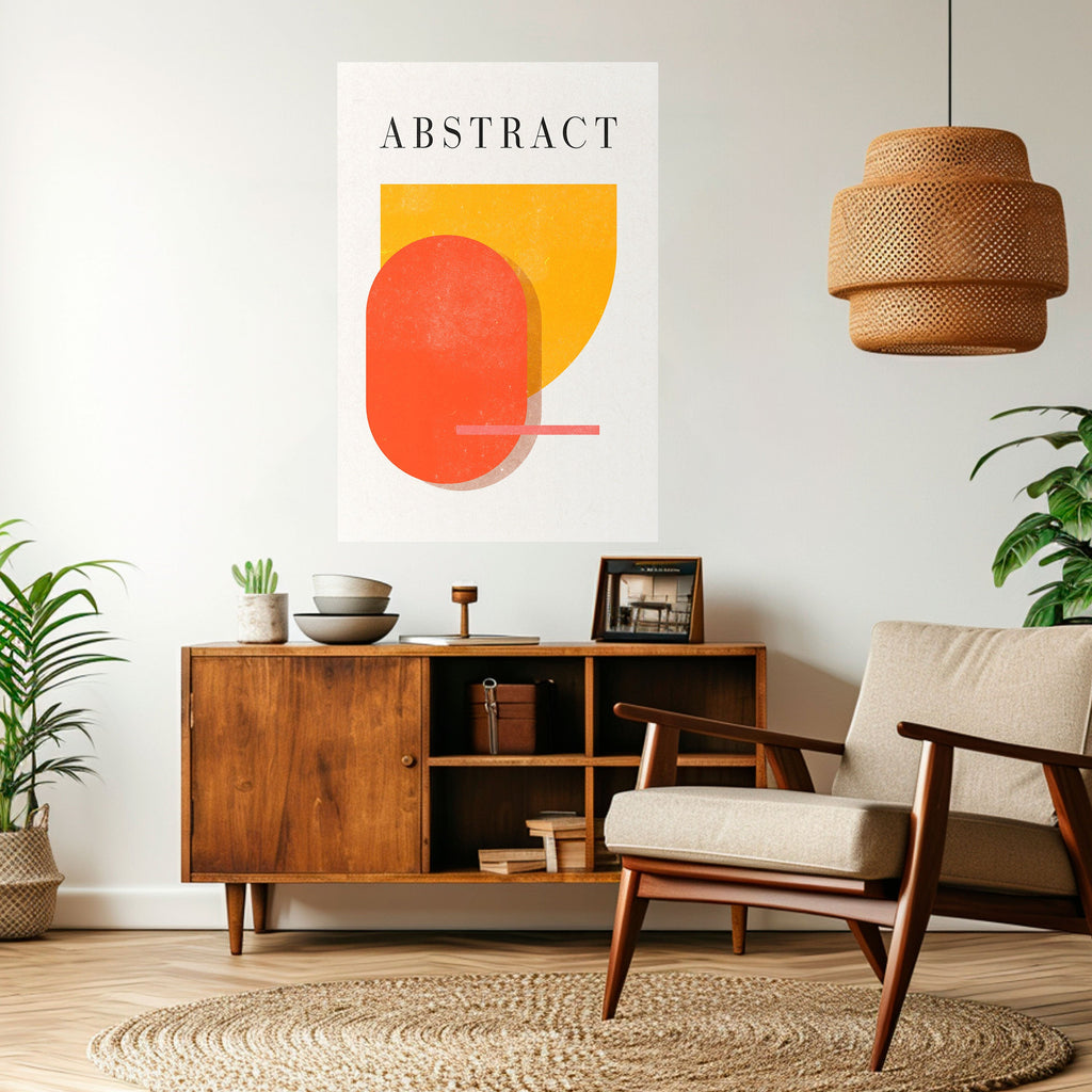 PLAYFUL COMPOSITION Poster Vertical Autocolante