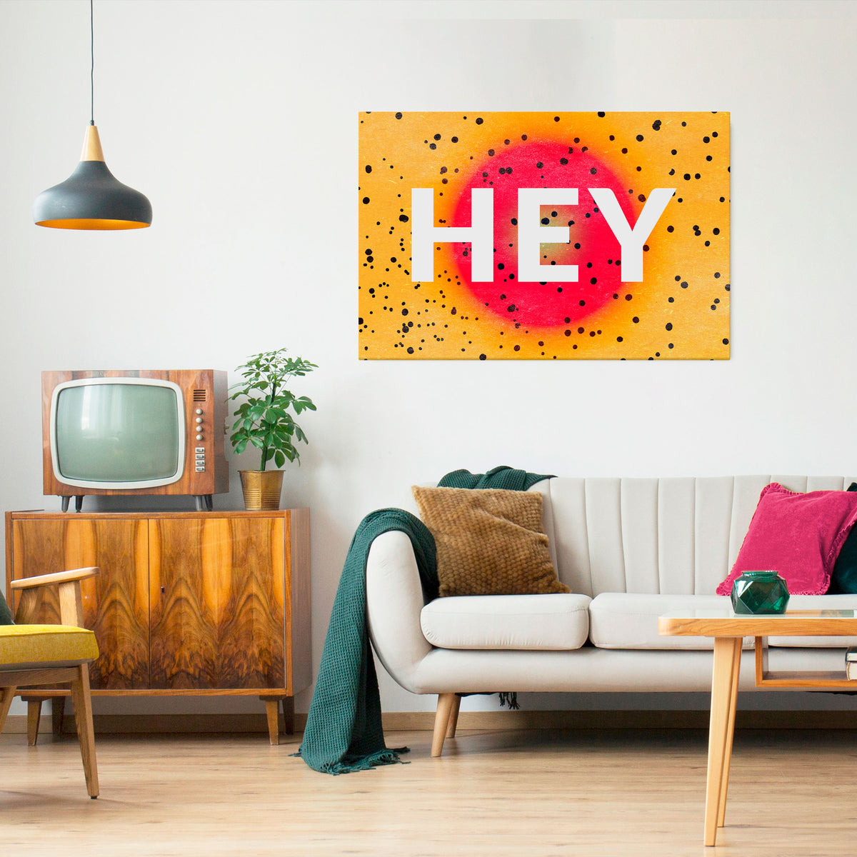 HEY THERE Horizontal Canvas Print