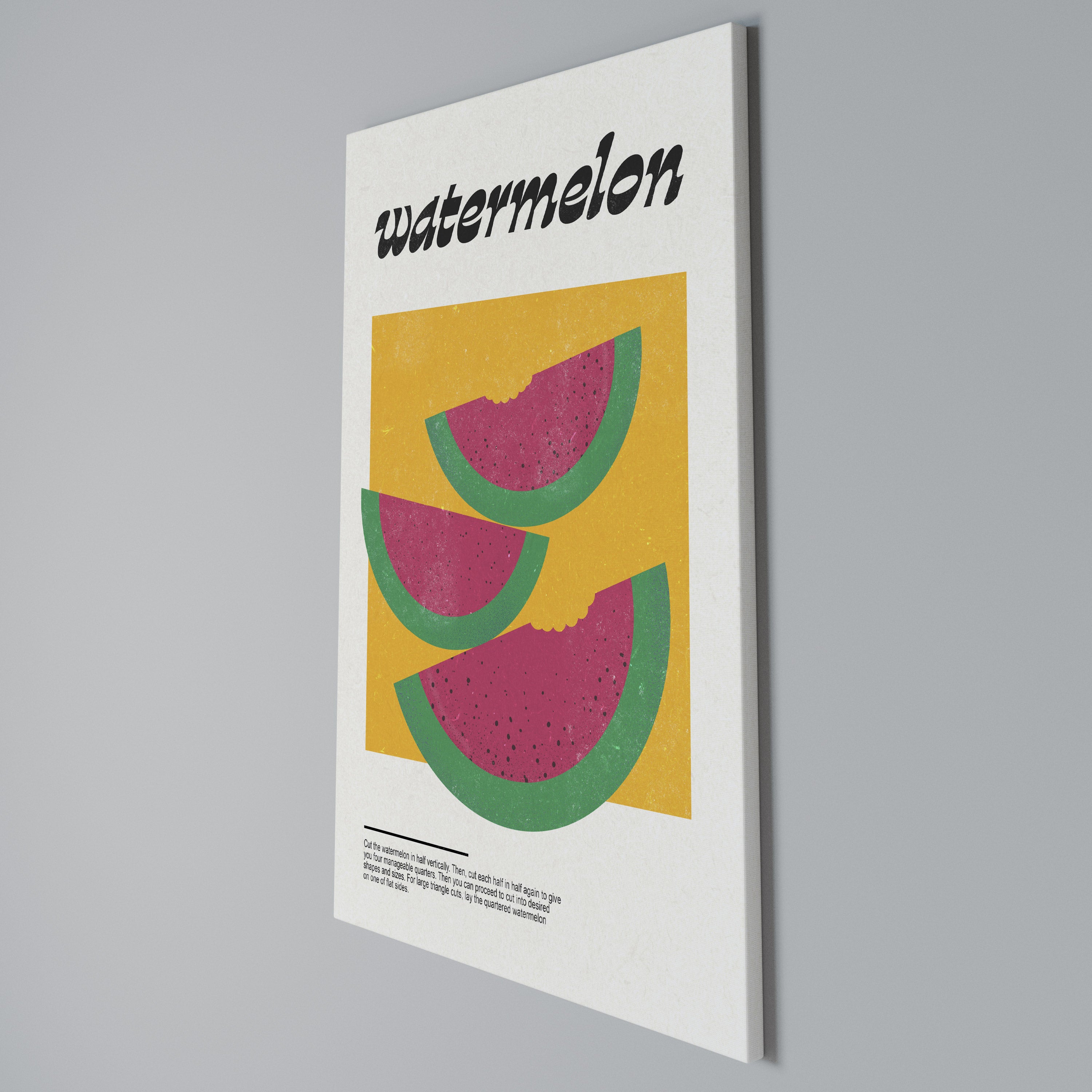WATERMELON WHIMSY Quadro em tela vertical