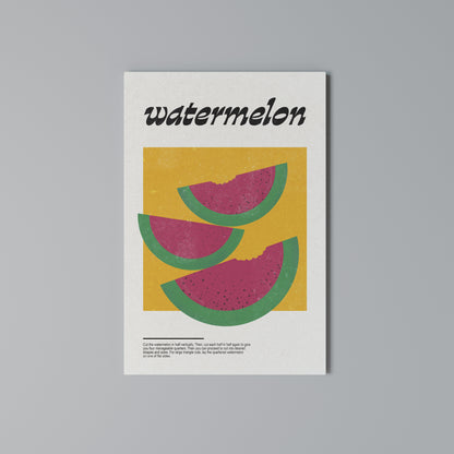 WATERMELON WHIMSY Quadro em tela vertical