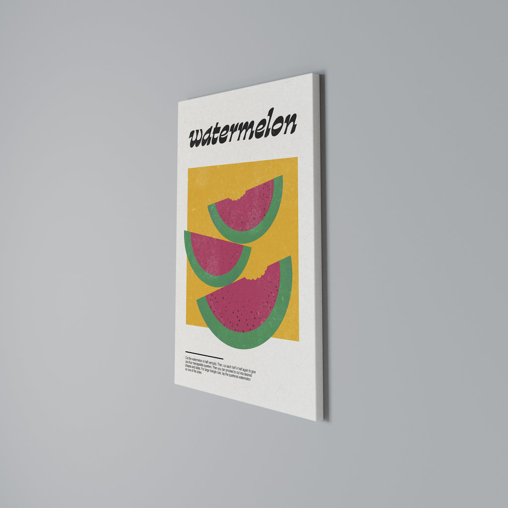 WATERMELON WHIMSY Quadro em tela vertical